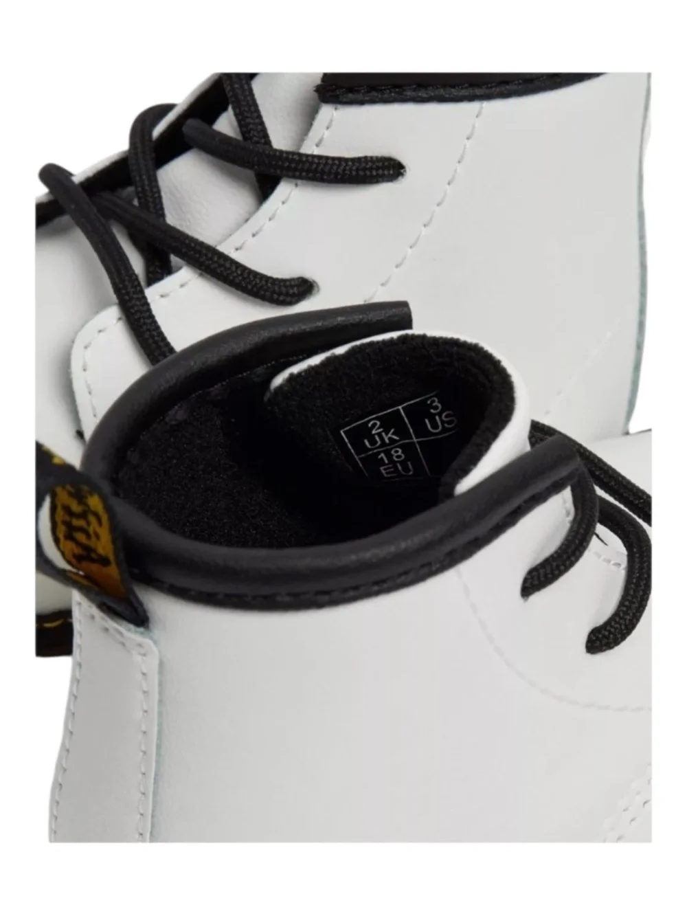 Dr Martens NEWBORN 1460 AUBURN LEATHER BOOTIES, White, Like New